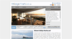 Desktop Screenshot of holidays-mauritius.com
