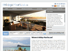 Tablet Screenshot of holidays-mauritius.com